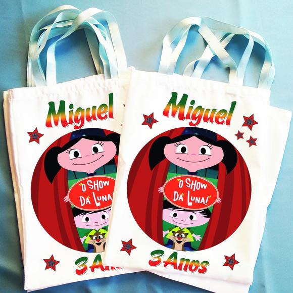 Bolsinha Ecobag Sacolinha Personalizada Show da Luna