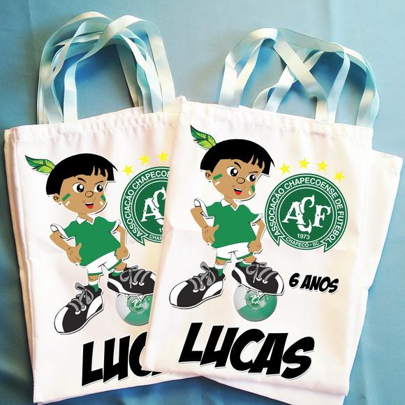 Bolsinha Ecobag Sacolinha Personalizada Time Chapecoense