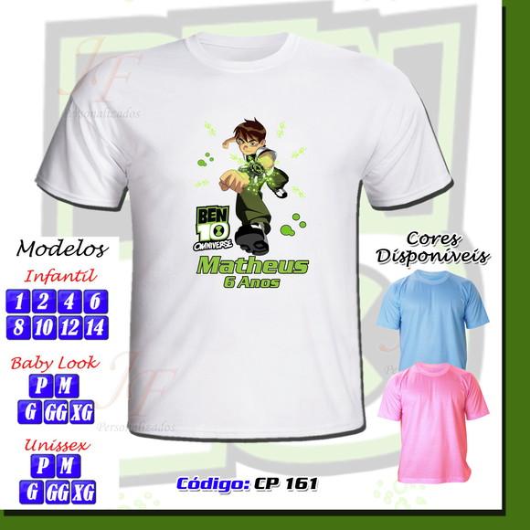 Camiseta Adulto Infantil Personalizada Ben 10