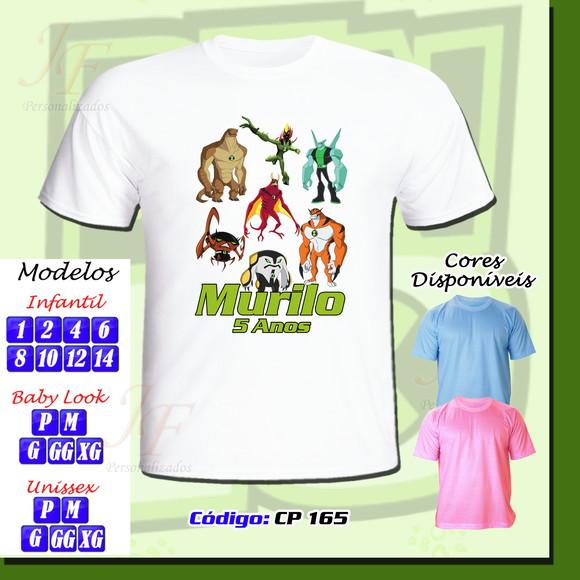 Camiseta Adulto Infantil Personalizada Ben 10