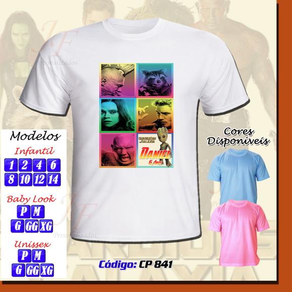 Camiseta Adulto Infantil Personalizada Guardiões da Galáxia