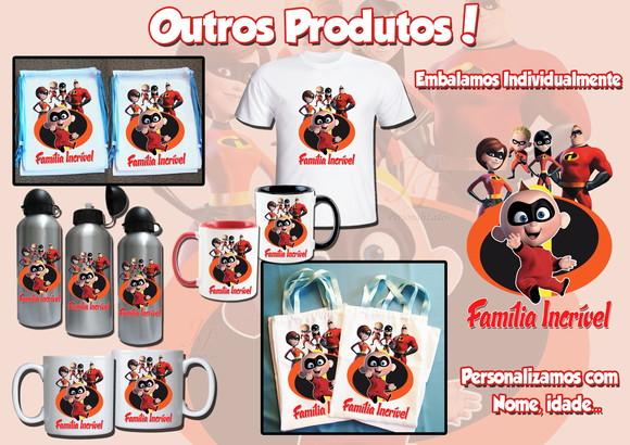 Camiseta Adulto Infantil Personalizada os Incríveis