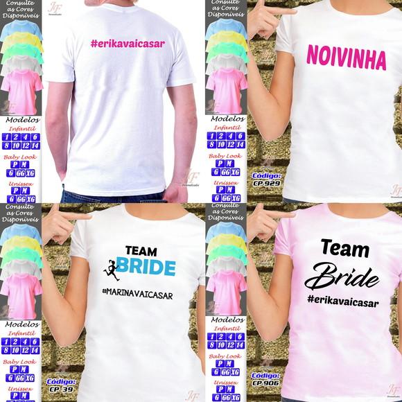 Camiseta Chá Bar Time Bride Personalizada