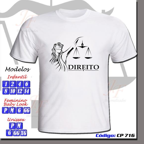 Camiseta Direito Personalizada