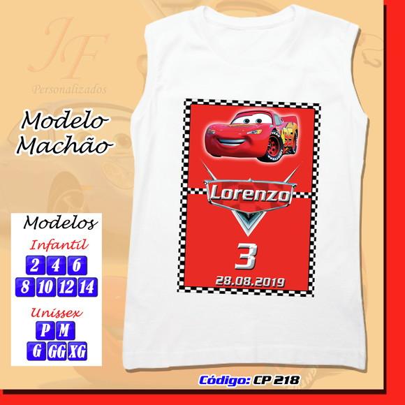Camiseta Machão Personalizada Macqueen Filme Carros