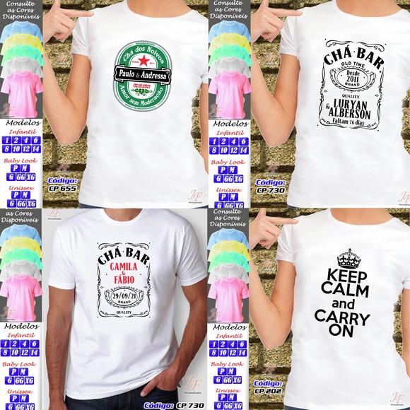 Camiseta Personalizada Noivado New Game Chá Bar