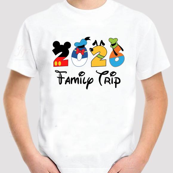 Camiseta Viagem em Família | 03 Unidades | 100% Algodão