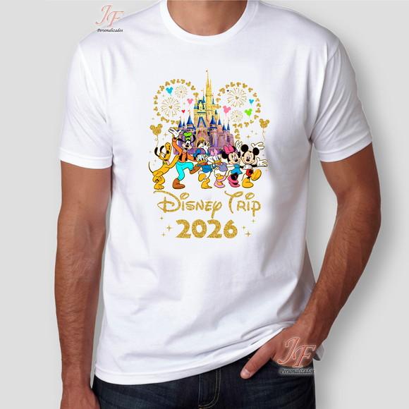 Camiseta Viagem em Família | 08 Unidades | 100% Algodão