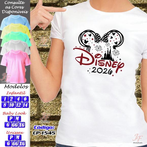 Kit 13 Camisetas Adulto ou Infantil Viagem Família Disney