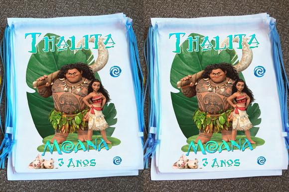 Mochilinha Ecobag Moana Personalizada