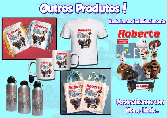 Mochilinha Ecobag Personalizada Filme Pets