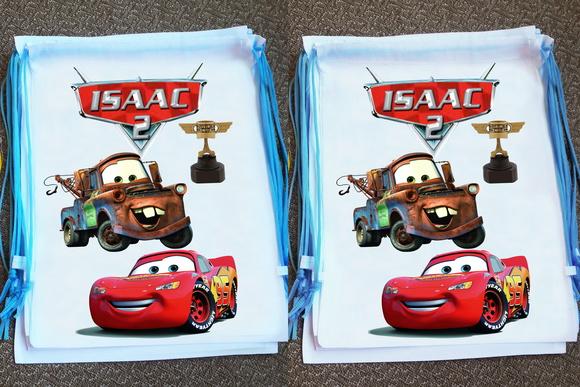 Mochilinha Ecobag Personalizada Macqueen Filme Carros