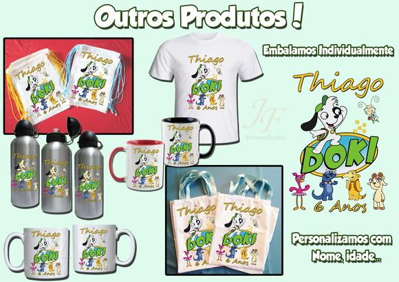 Mochilinha Ecobag Sacochila Personalizada Doki