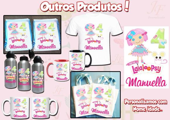 Mochilinha Ecobag Sacochila Personalizada Lalaloopsy