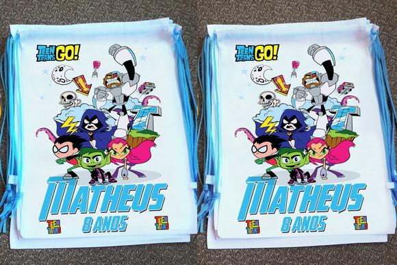 Mochilinha Jovens Titans Personalizada
