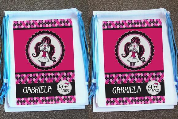 Mochilinha Personalizada Monster High