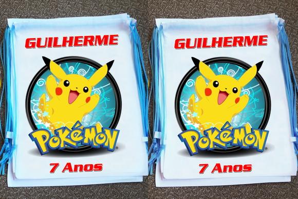 Mochilinha Pokemon Personalizada