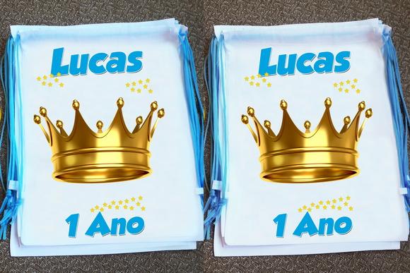 Mochilinha Sacochila Ecobag Pequeno Príncipe Personalizada