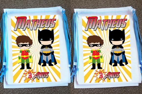 Mochilinhas Batman Personalizada