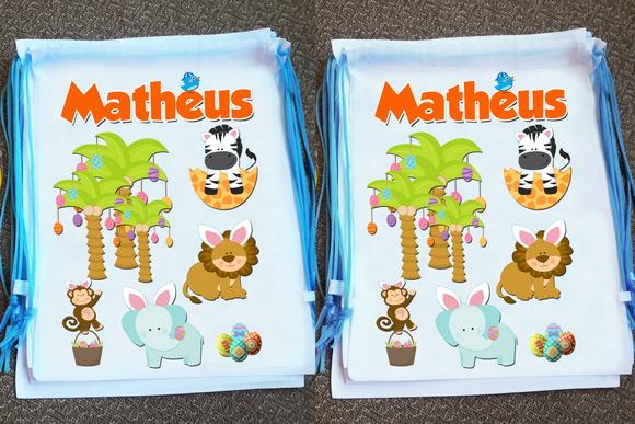 Mochinha Ecobag Sacochila Personalizada Páscoa