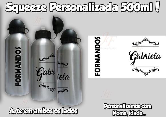 Squeeze Alumínio 500 ml Personalizada Formatura Formandos