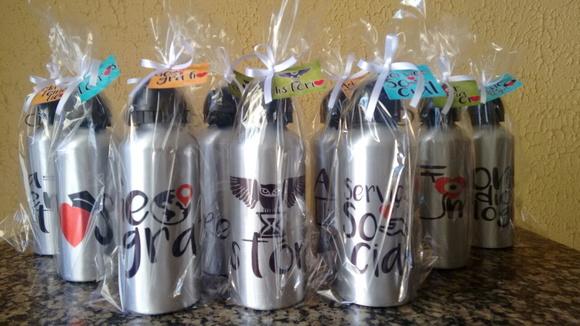 Squeeze Alumínio 500 ml Personalizada Natal Professores