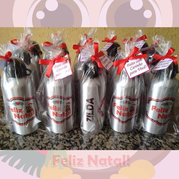 Squeeze Alumínio 500 ml Personalizada Natal Professores