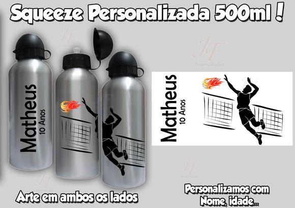 Squeeze Alumínio 500 ml Personalizada Volei