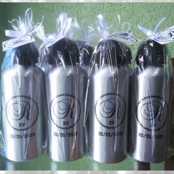 Squeeze Garrafinha Alumínio 500 ml Personalizada 15 Anos