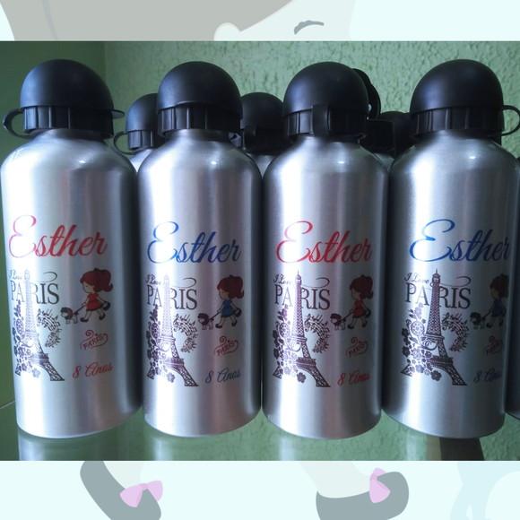 Squeeze Garrafinha Alumínio 500 ml Personalizada Paris