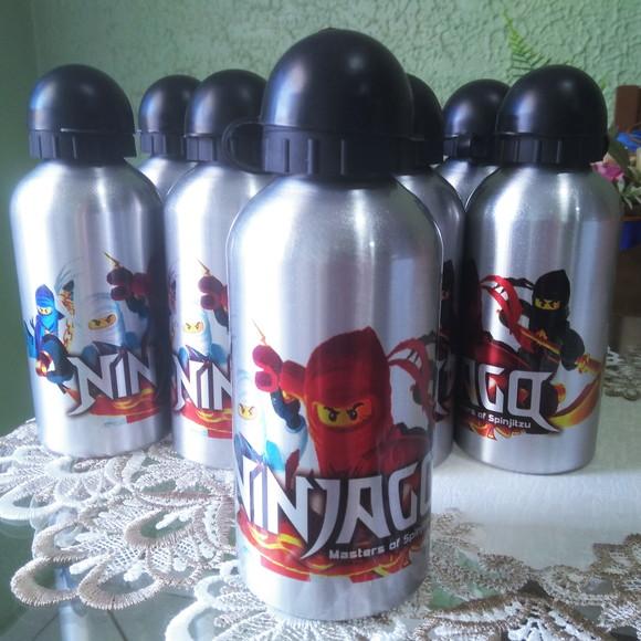 Squeeze Garrafinha Alumínio 500ml Personalizada Lego Ninjago