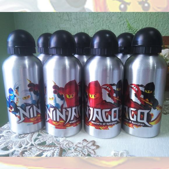 Squeeze Garrafinha Alumínio 500ml Personalizada Lego Ninjago