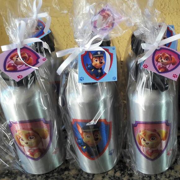 Squeeze Garrafinha Alumínio Personalizada Patrulha Canina