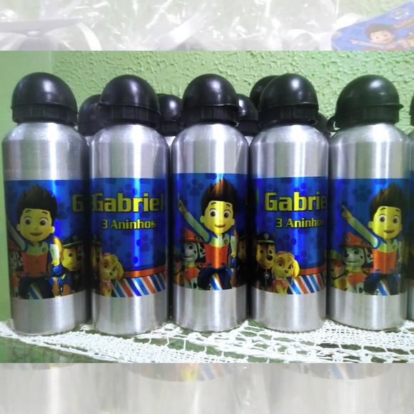 Squeeze Garrafinha em Alumínio 500 ml Patrulha Canina