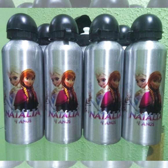 Squeeze Garrafinha em Alumínio 500 ml Personalizado Frozen