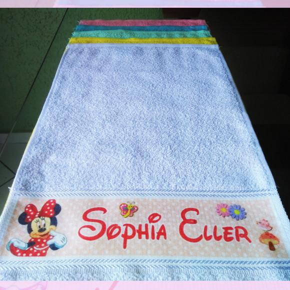 Toalhinha de Mãos Personalizada_Várias cores_Minnie