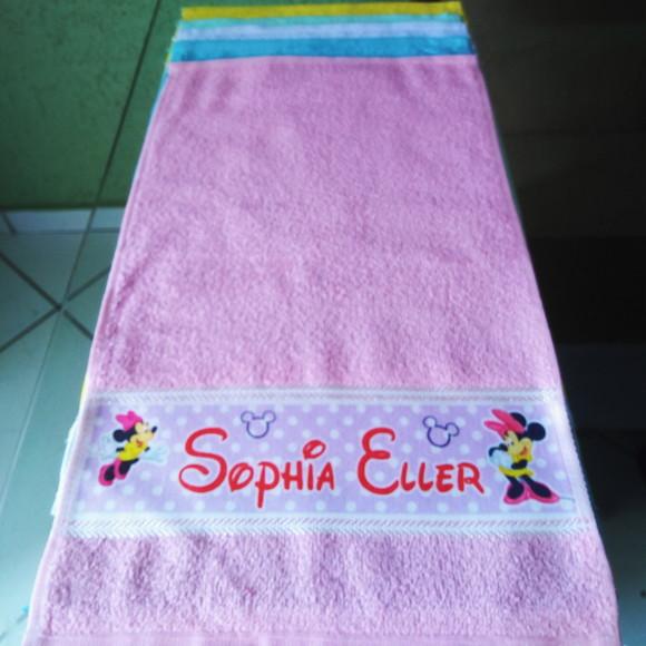 Toalhinha de Mãos Personalizada_Várias cores_Minnie