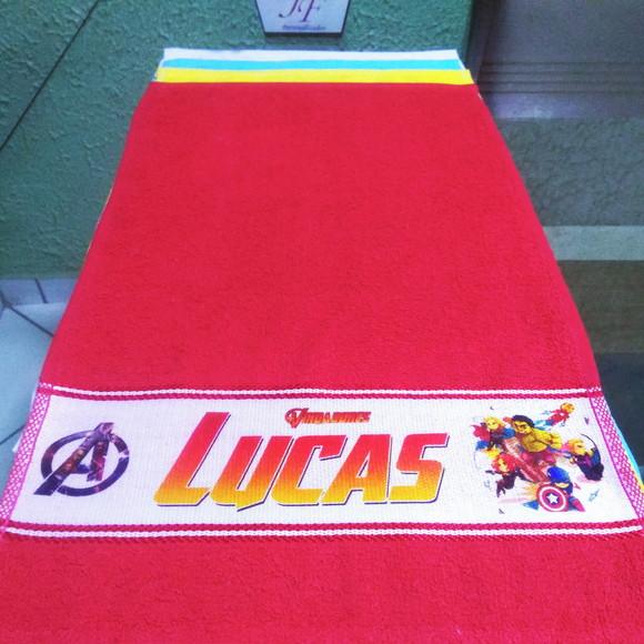 Toalhinha de Mãos Personalizada_Várias cores_Vingadores