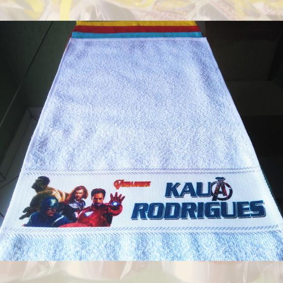 Toalhinha de Mãos Personalizada_Várias cores_Vingadores