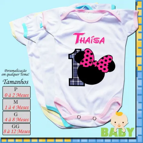 01 Body Bebê Infantil Personalizado