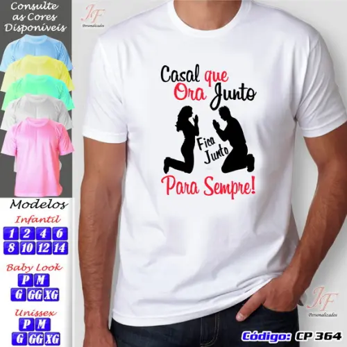 01 Camiseta Adulto Infantil Personalizada Chá Bar Noivos