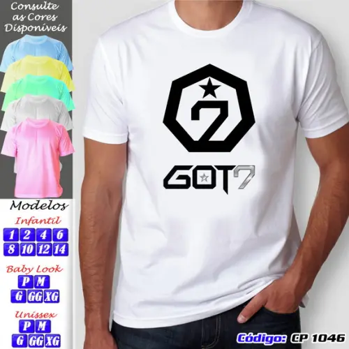 01 Camiseta Adulto Infantil Personalizada Got 7