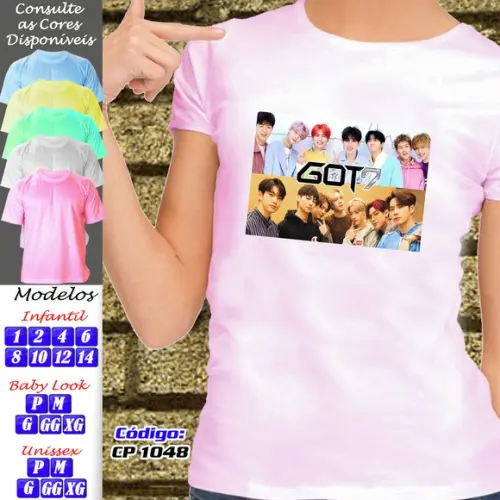 01 Camiseta Adulto Infantil Personalizada Got 7