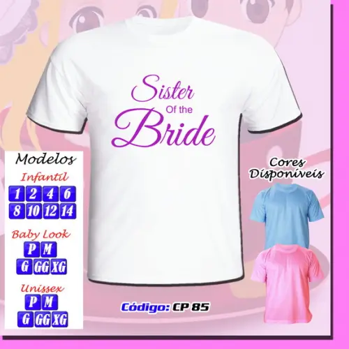 01 Camiseta Personalizada Chá Bar Chá de Barnela Time Bride