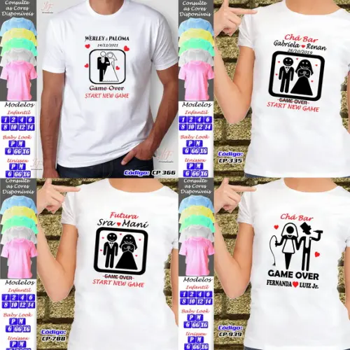 01 Camiseta Personalizada Chá Bar Chá de Panela New Game