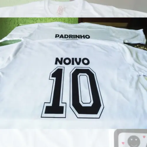 01 Camiseta Personalizada Frente e Costas Chá Bar New Game