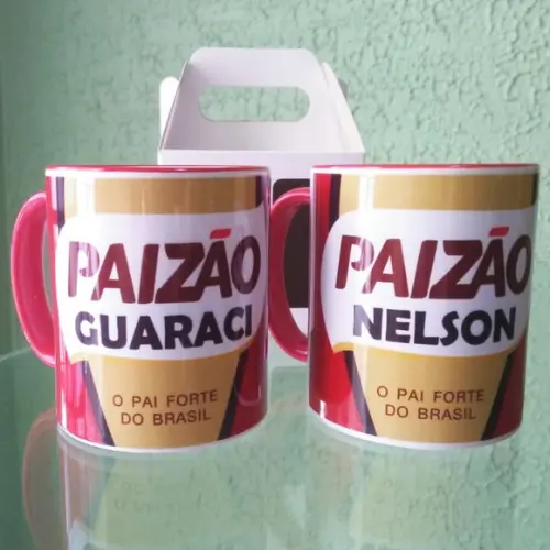 01 Caneca Cerâmica 350 ml Personalizada Dia dos Pais