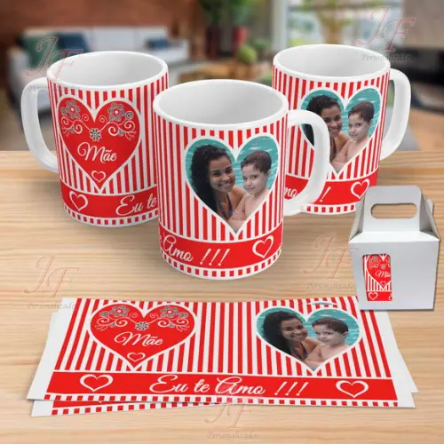 01 Caneca Cerâmica 350 ml Personalizada Mãe