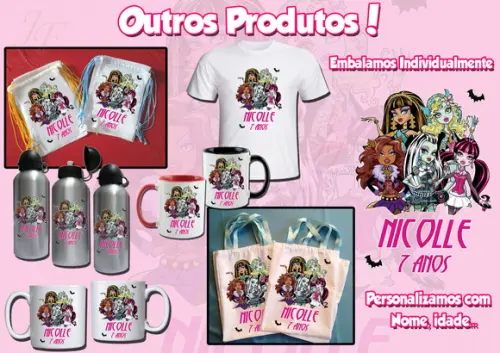 01 Caneca Cerâmica Monster High