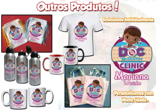 01 Caneca Cerâmica Personalizada Doutora Brinquedos